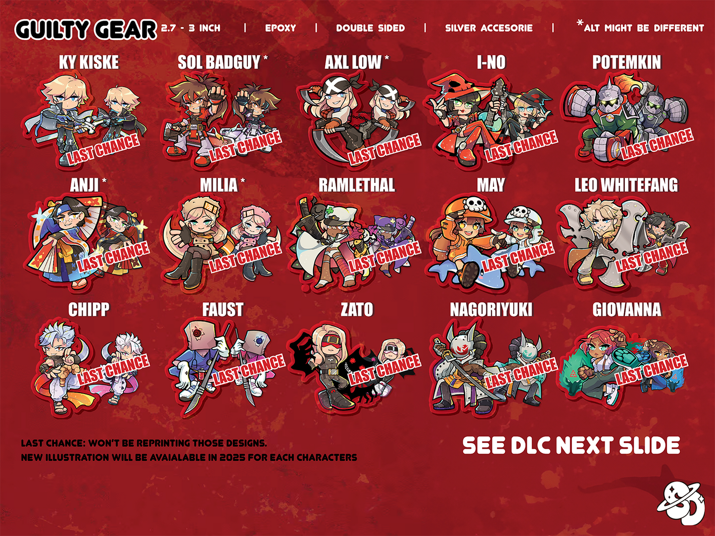 Guilty Gear STRIVE Keychains