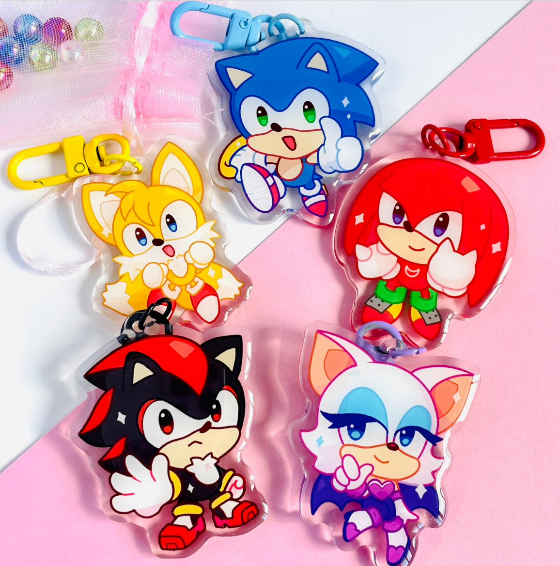Sonic Keychains