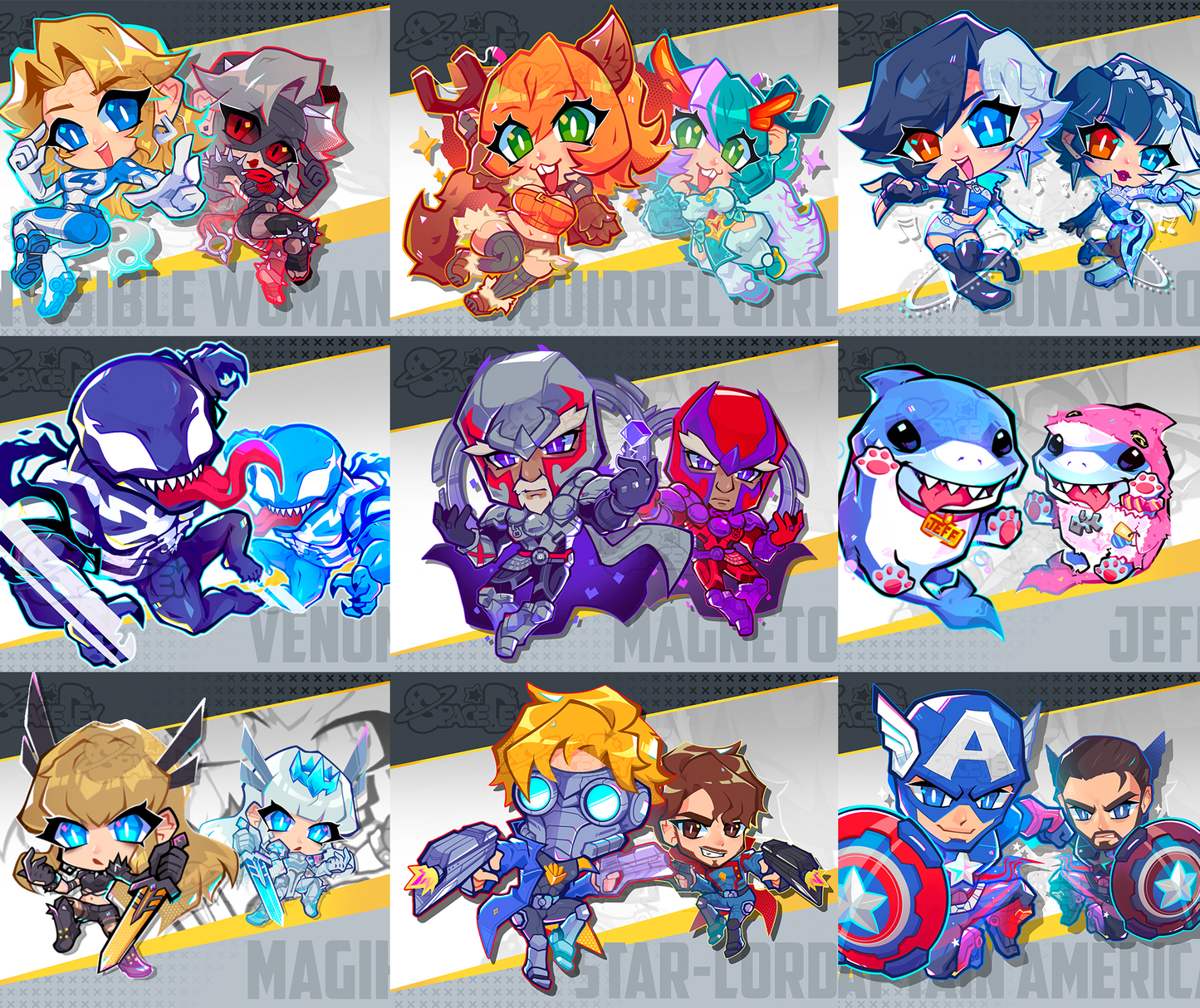Hero Rival Keychains | Double sided