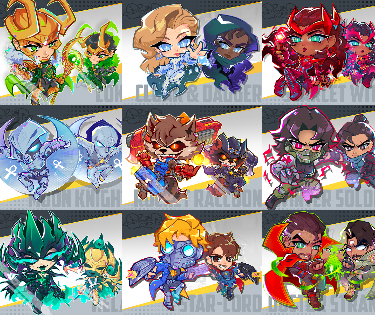 Hero Rival Keychains | Double sided