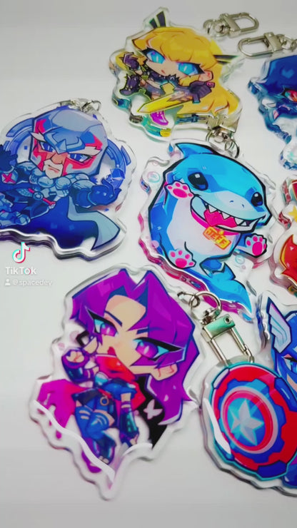 Hero Rival PREORDER Keychains | Double sided